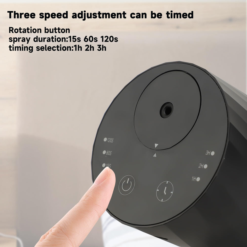 Moncer diffuser placed in a home office setup for steady scent