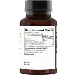 Close-up of Fucoidan 85% label