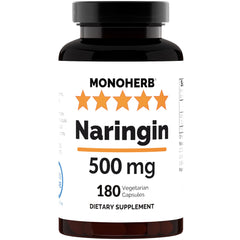 MONOHERB Naringin 500 mg bottle and capsules – 180 servings