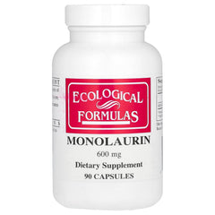 Ecological Formulas Monolaurin 600 mg capsules bottle label