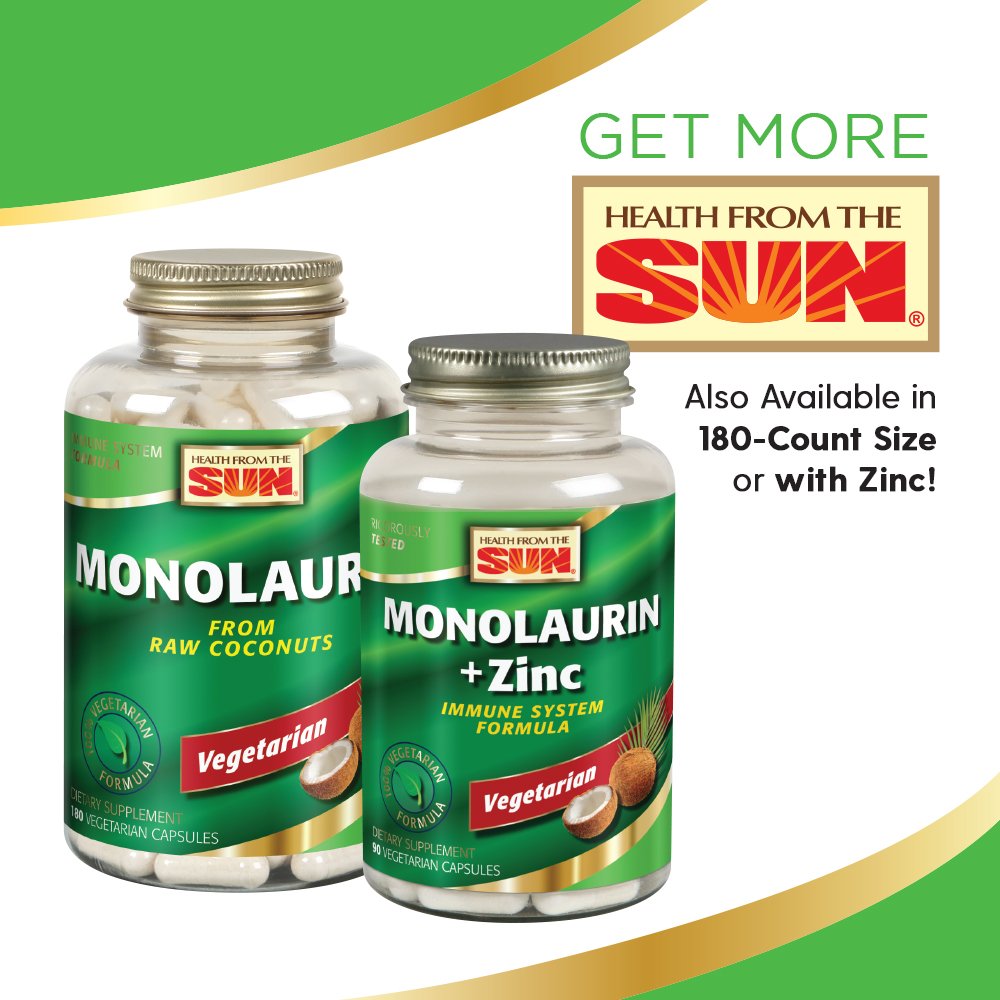 Nature's Life Monolaurin product packaging and label