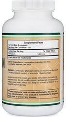 Front view of Double Wood Monolaurin product packaging
