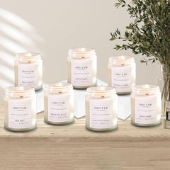Mood-relaxation wood wick candle for meditation