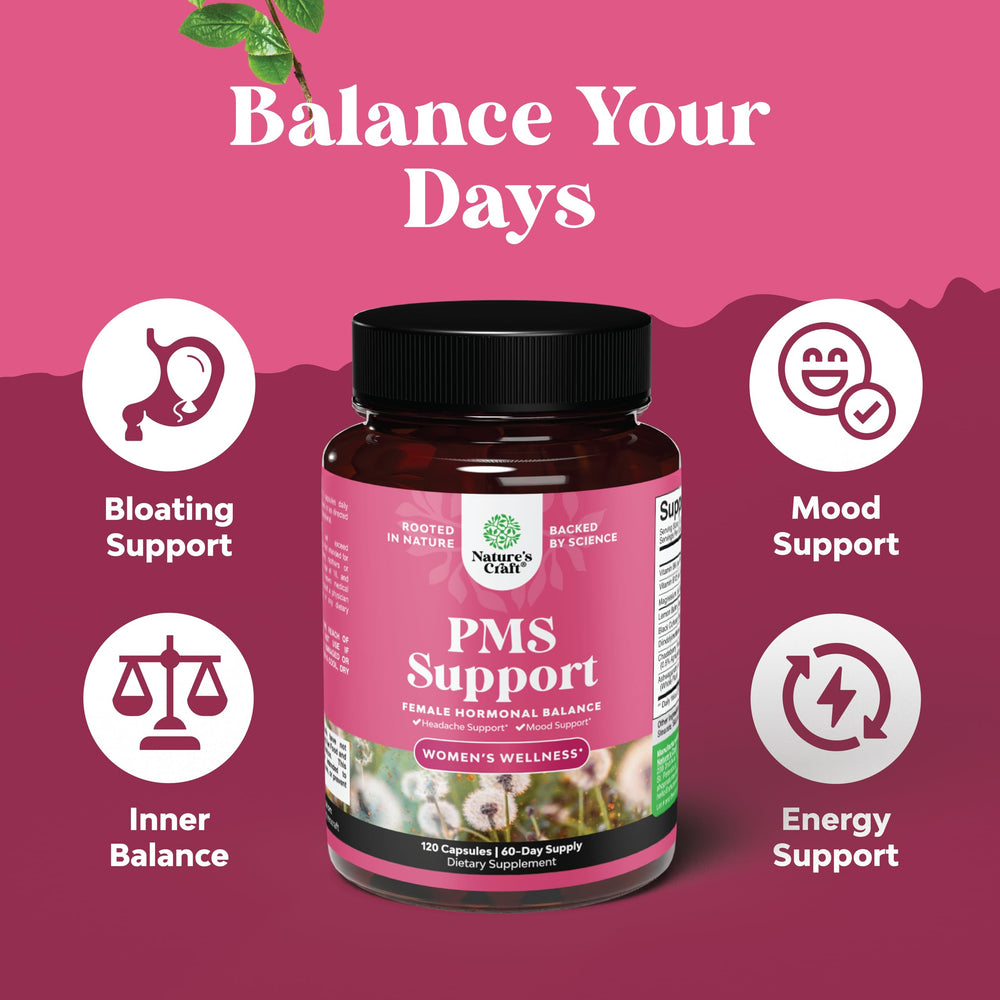 Mood swing relief from PMS herbal supplement