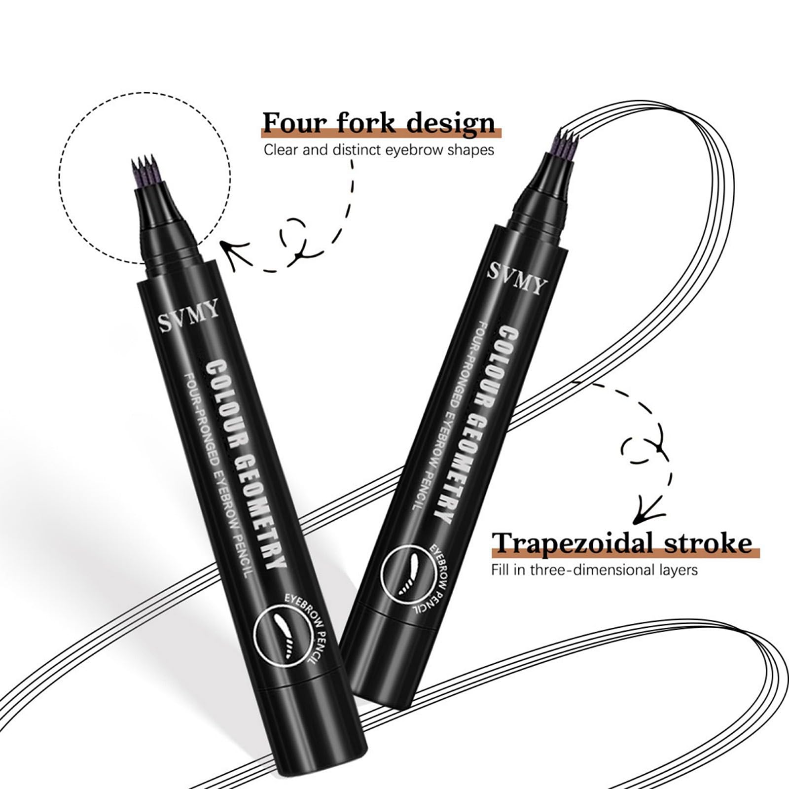 MooGlamor 12pc eyebrow pencil pack offers versatile multi-purpose use