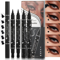 MooGlamor 5-pc black liquid eyeliner set for bold, lasting lines.