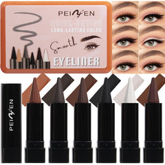 MooGlamor 6pc set box closed, travel-friendly packaging for on-the-go touch-ups.