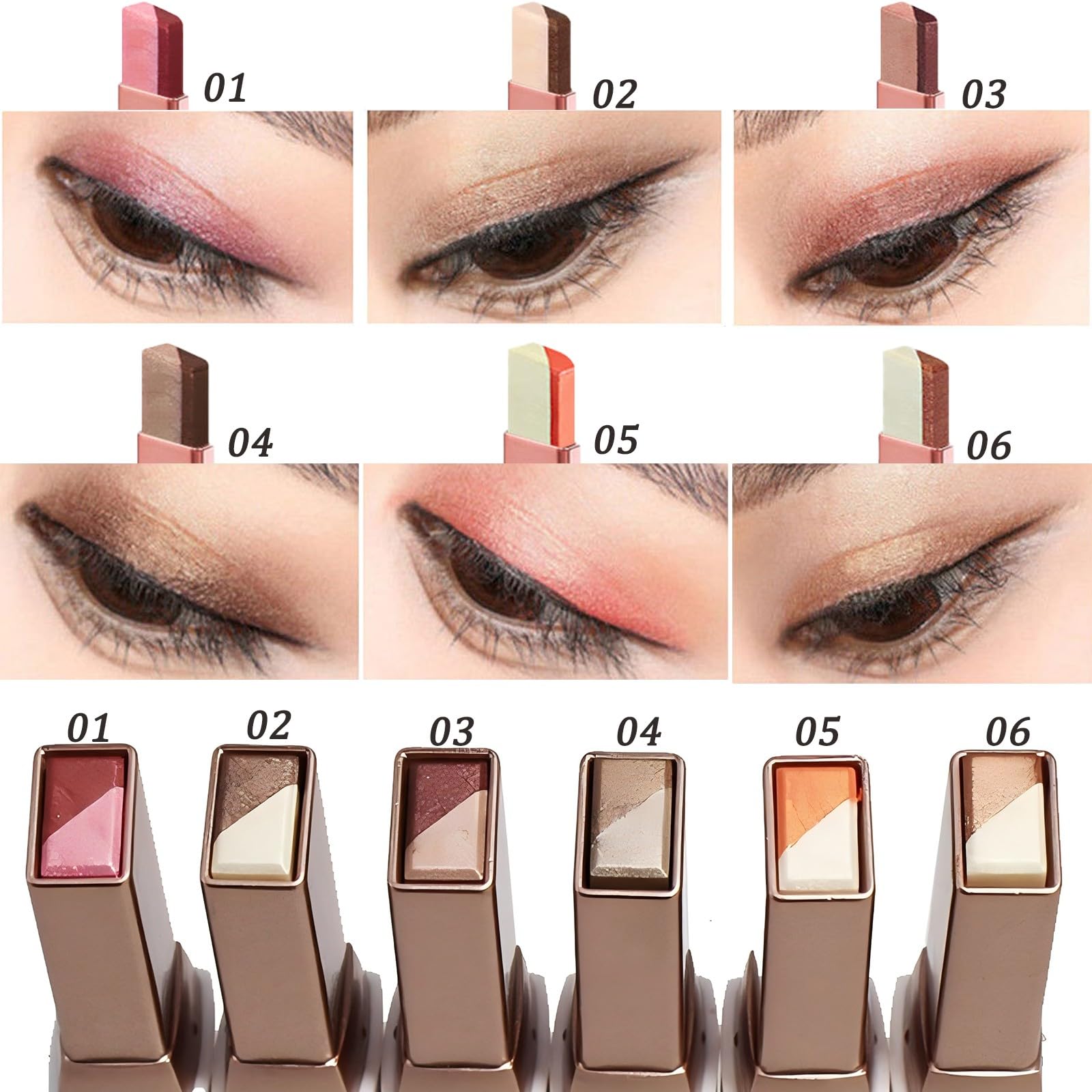 MooGlamor portable six-piece shimmer set is perfect for on-the-go touch-ups.