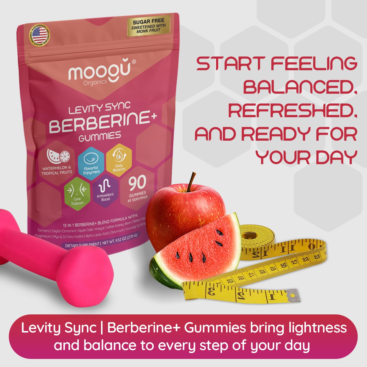 Gummies highlighting Gymnema Sylvestre and White Kidney Bean extract.