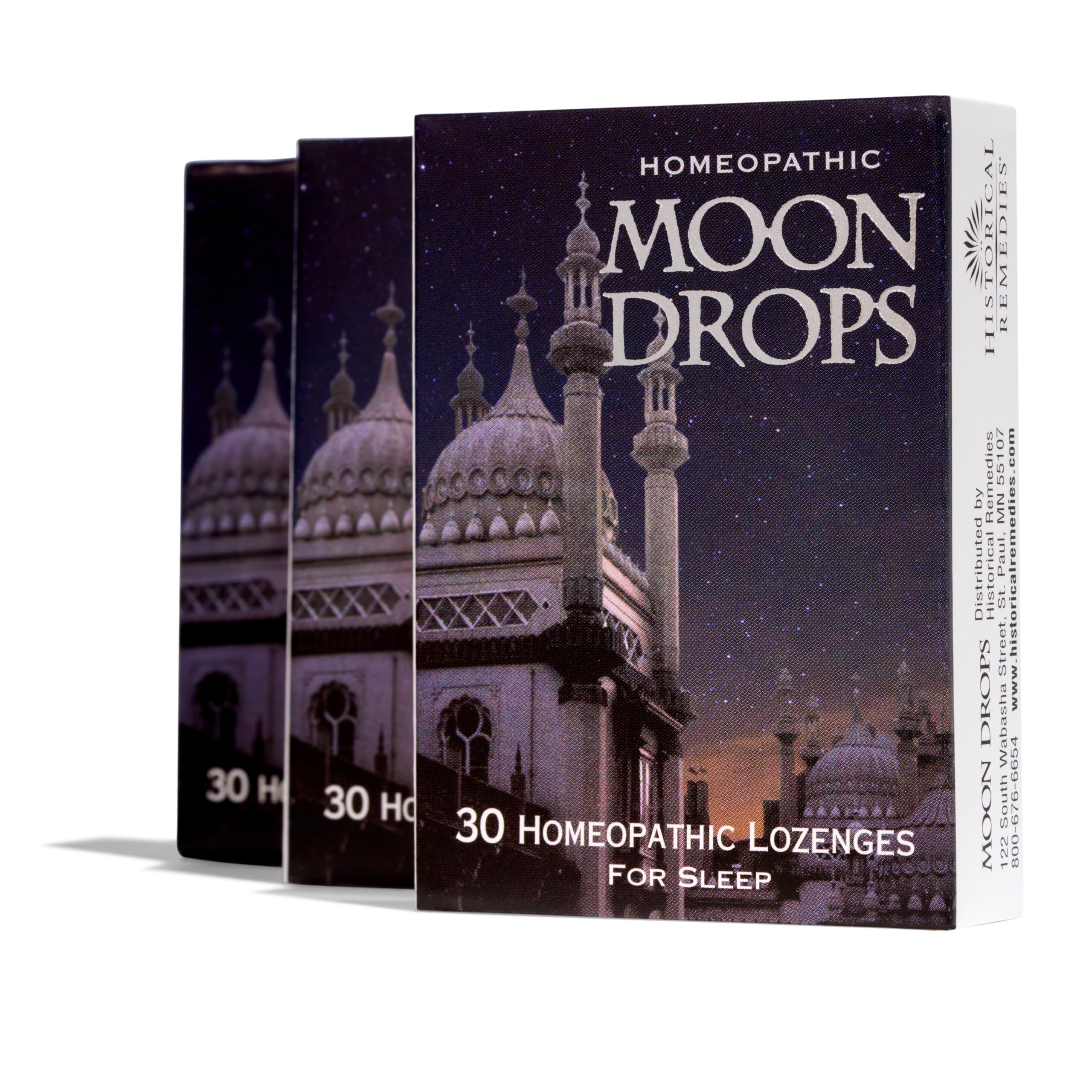 Moon Drops Sleep Aid Lozenges in vanilla flavor