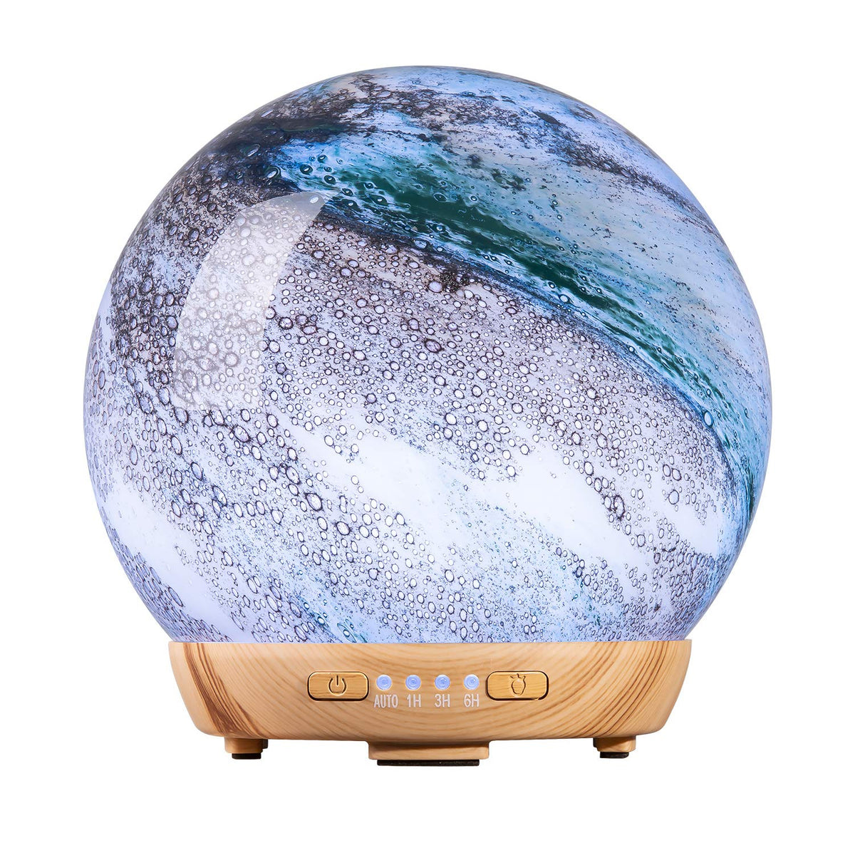 Moon Essential Oil Diffuser with Glass Cover - front view