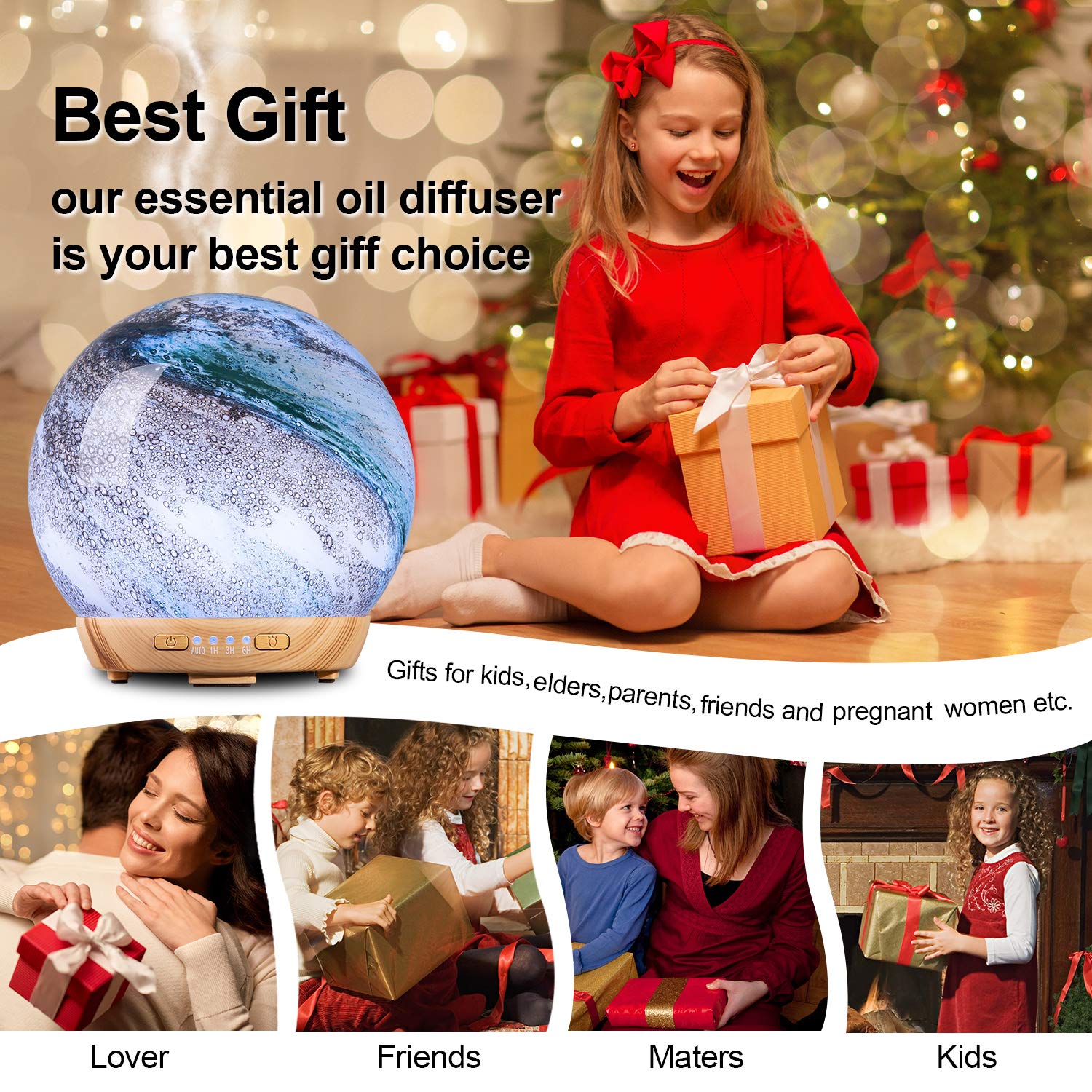 BPA-free material and safe construction of the diffuser