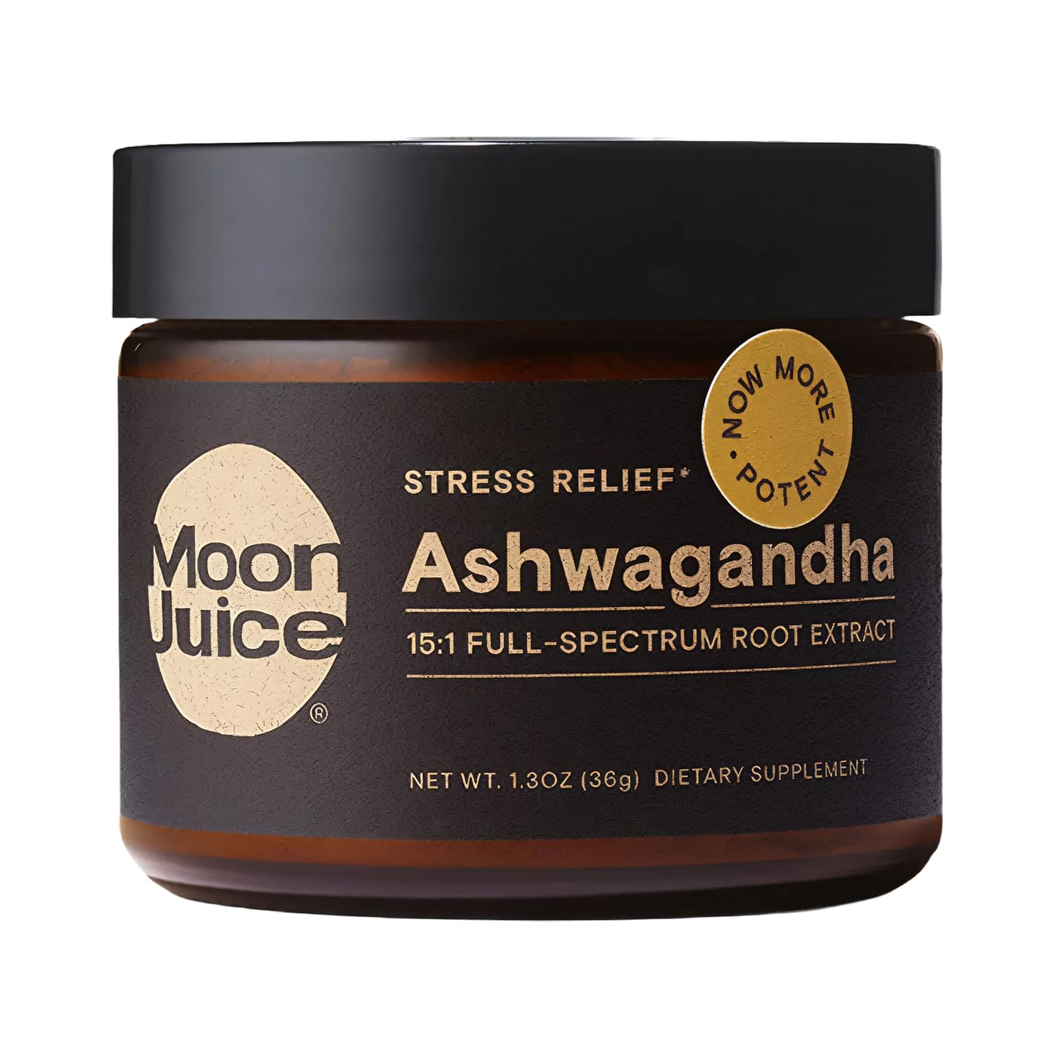 Moon Juice Ashwagandha root powder for daily energy and calmer mood.