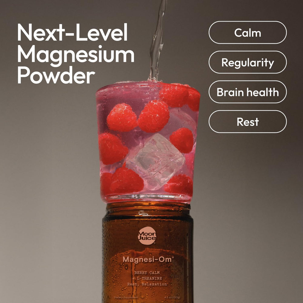 Scooping Magnesi-Om Berry powder