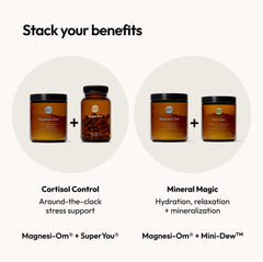 Moon Juice Magnesi-Om L-theanine blend bottle closeup for calm moments.