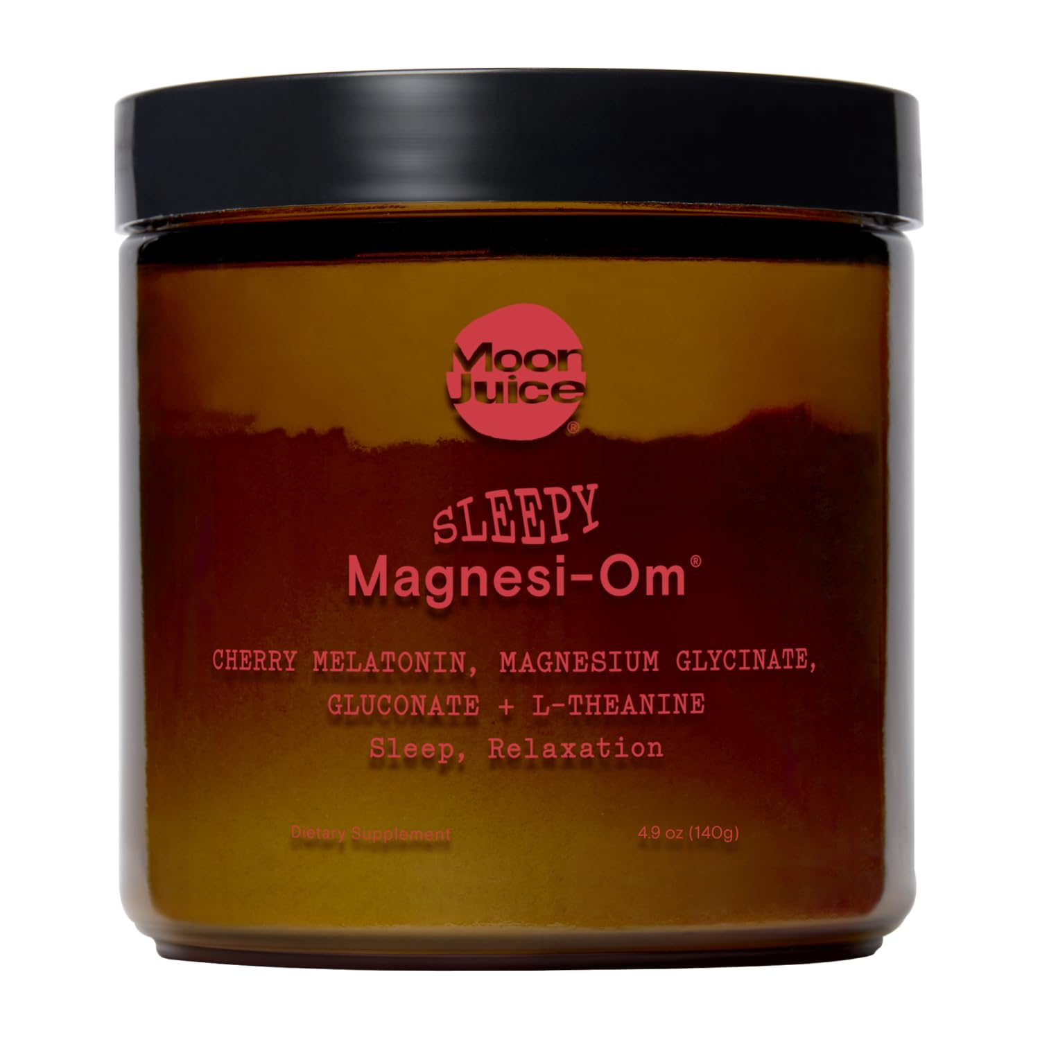 Moon Juice Sleepy Magnesi-Om bottle for a sugar-free bedtime ritual