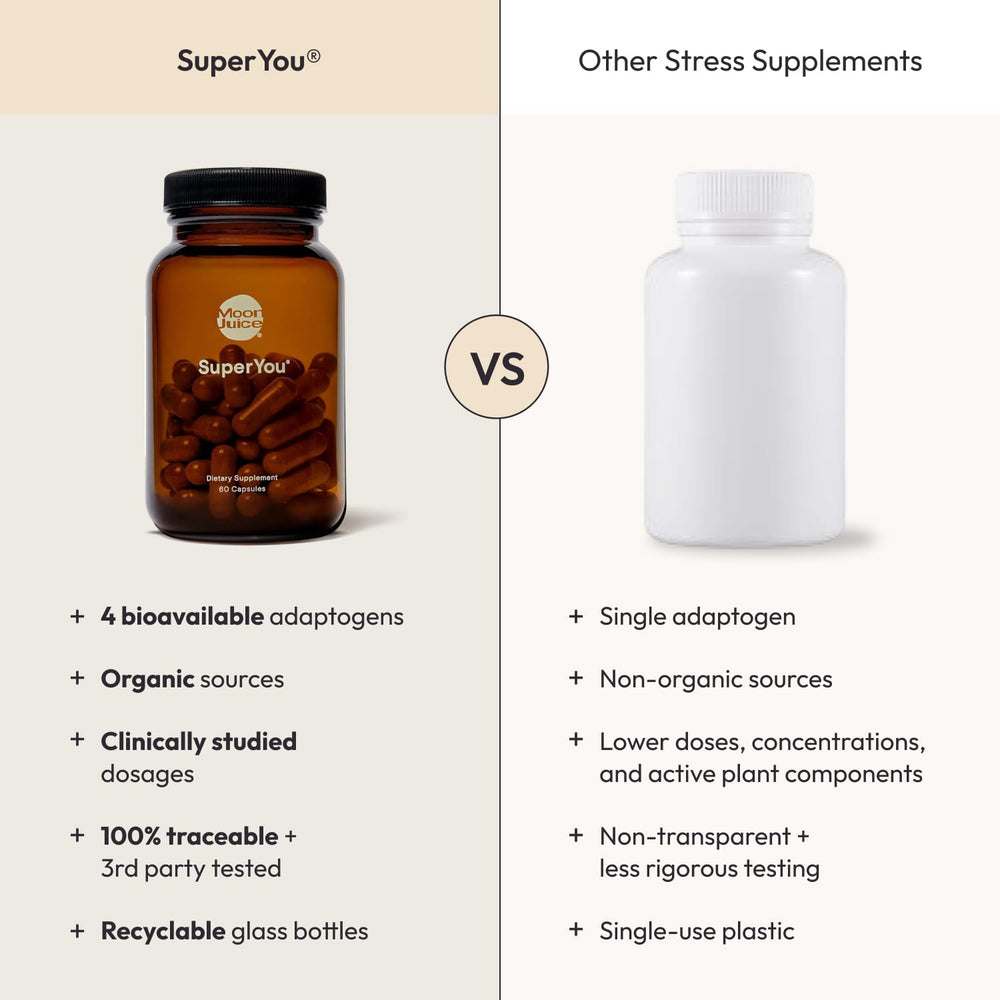 Moon Juice SuperYou ingredients packaging image shows traceable vegan formula