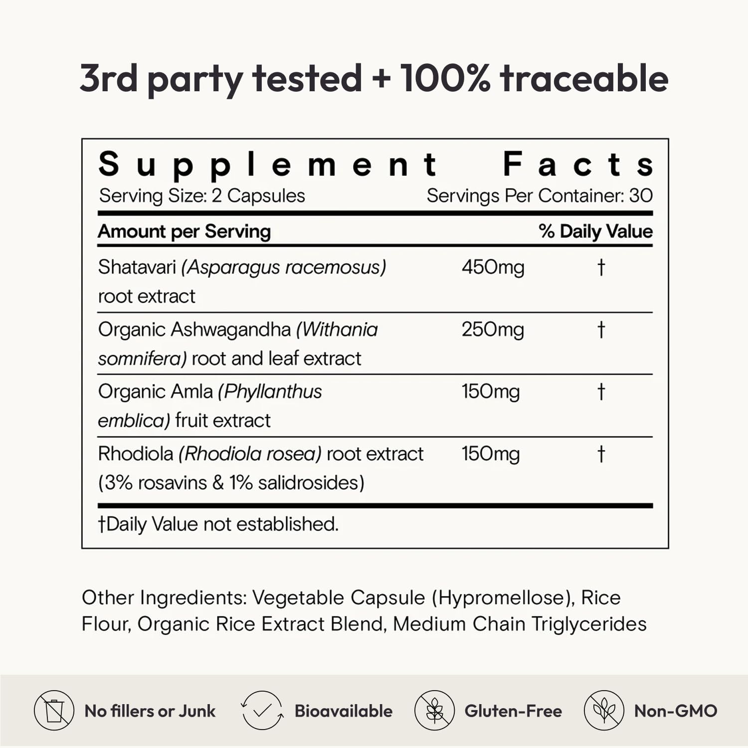 Moon Juice SuperYou vegan non-GMO label close-up reinforces quality