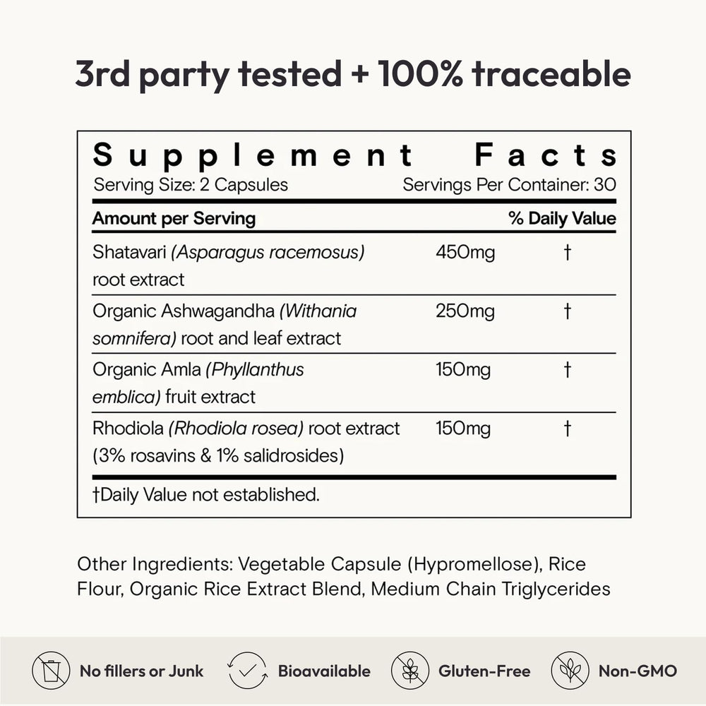 Moon Juice SuperYou vegan non-GMO label close-up reinforces quality
