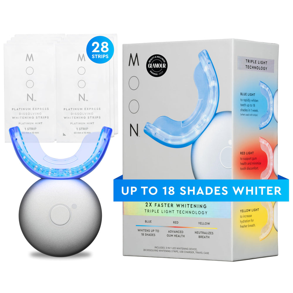 MOON Teeth Whitening Kit packaging and contents