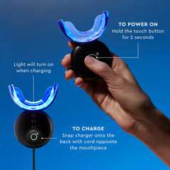 Box and quick-start guide for MOON Teeth Whitening Kit