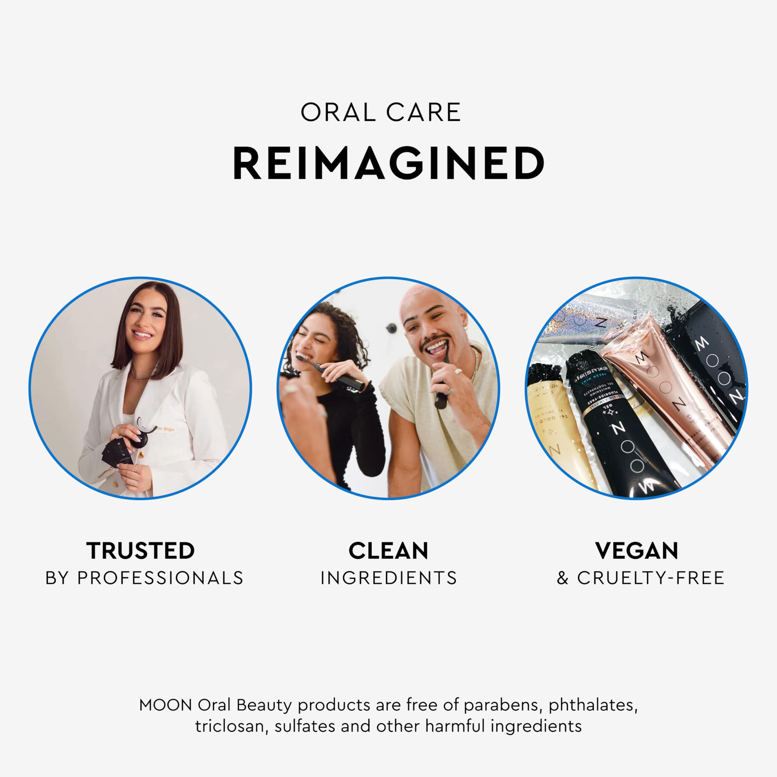 MOON Teeth Whitening Kit packaging and branding