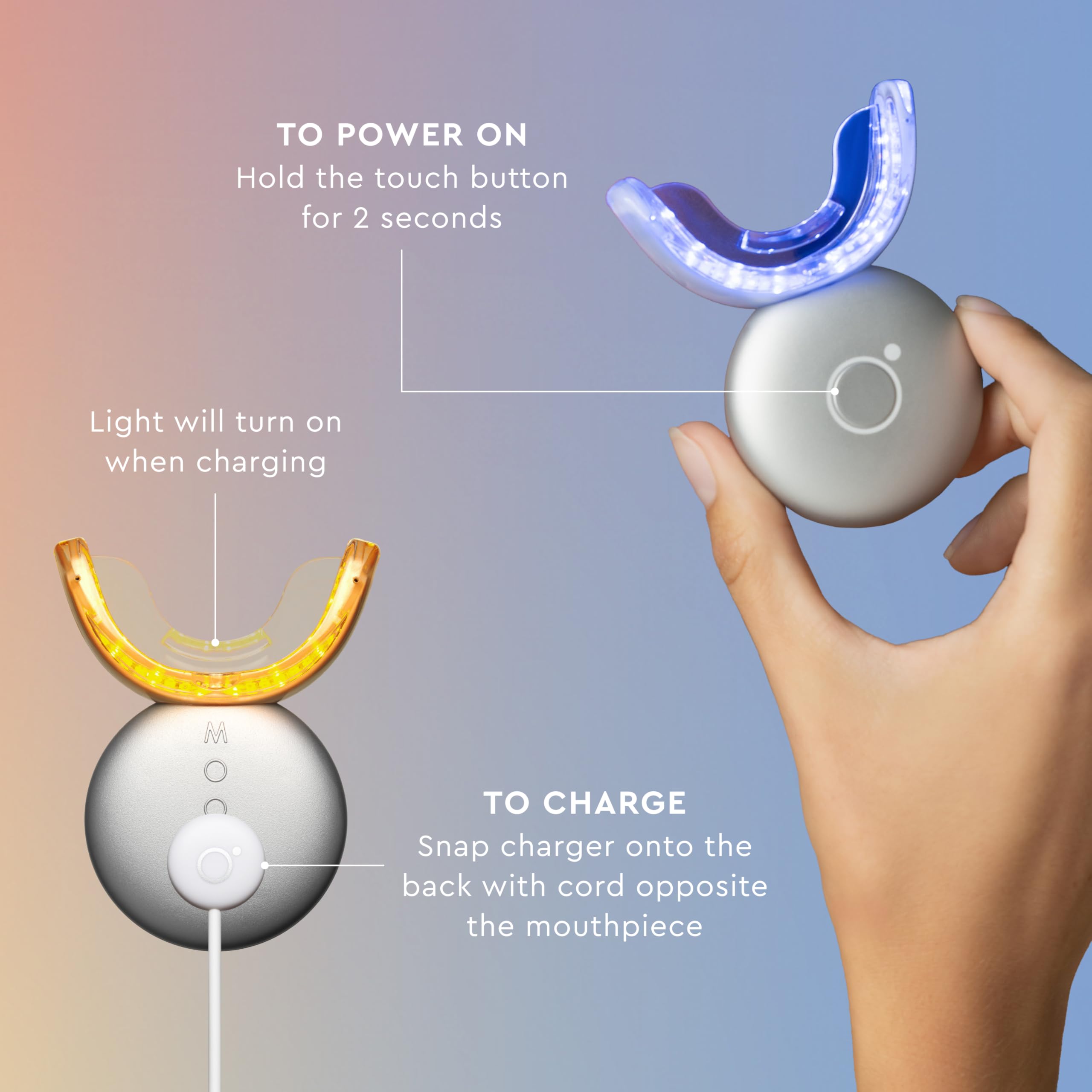 Whitening results showing teeth whitening up to 18 shades