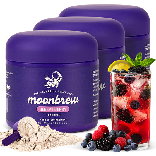 MoonBrew Nighttime Magnesium Sleepy Berry Smoothie hero image