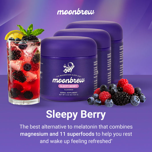 MoonBrew Sleepy Berry 3-pack packaging