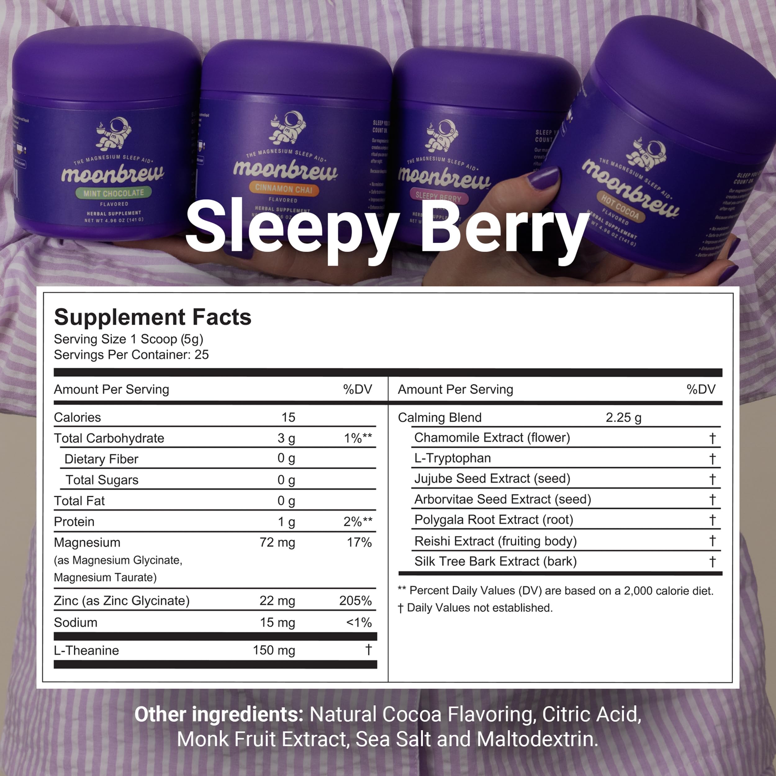 MoonBrew Sleepy Berry third-party testing label