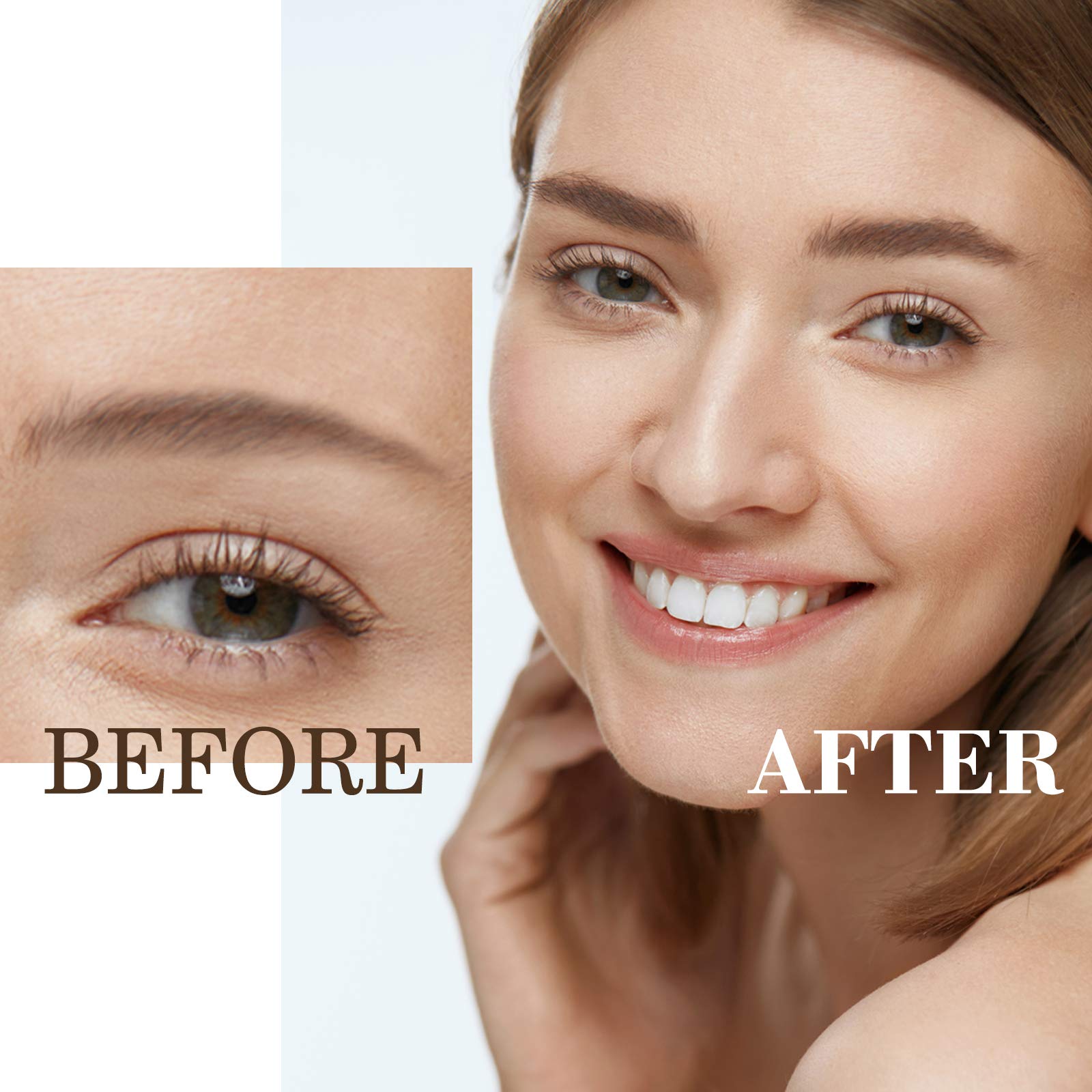 MoonKong eyebrow stencil card kit features versatile shapes for fuller looks.