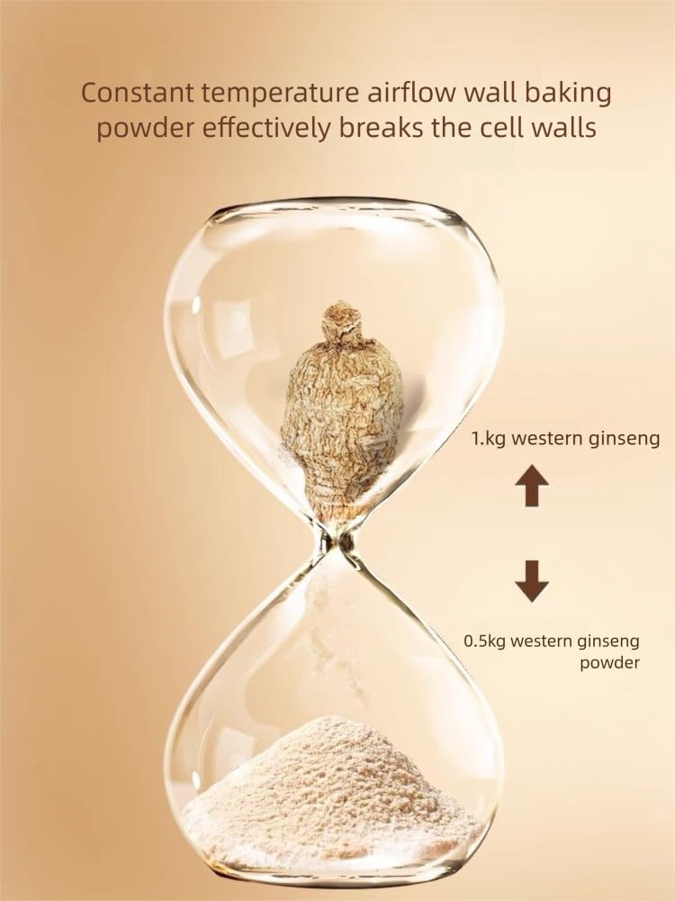 Ginseng powder added to tea or smoothie