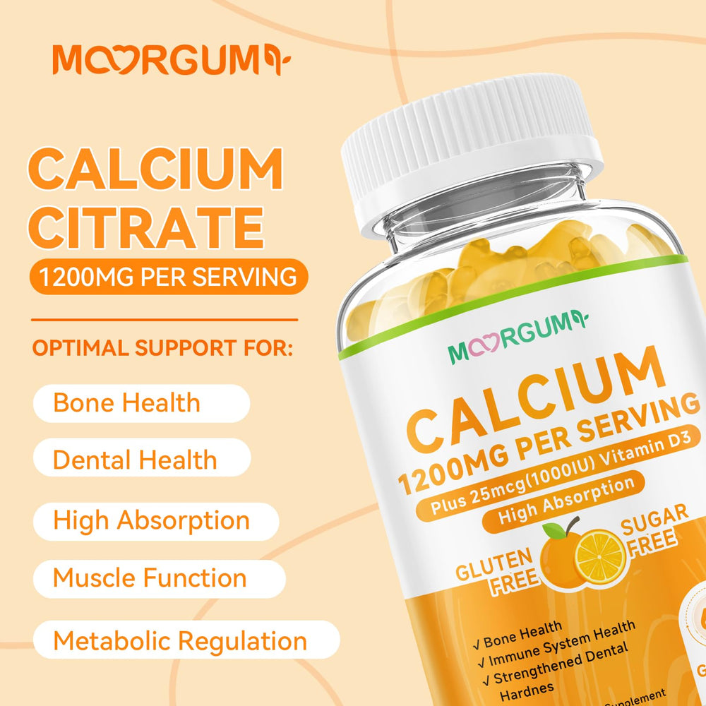 Serving size and nutrition information for MOORGUMY Gummies