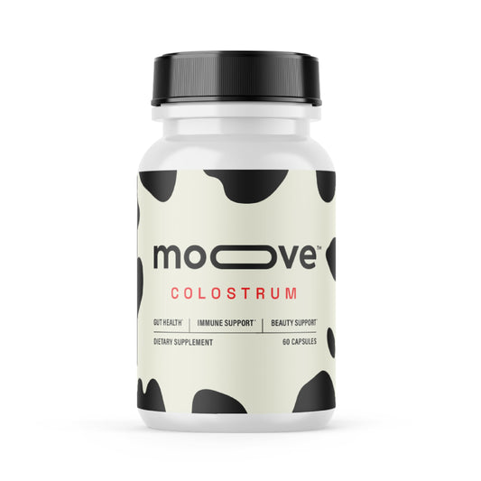 MOOVE Bovine Colostrum Capsules 1000mg grass-fed Dutch cows product hero
