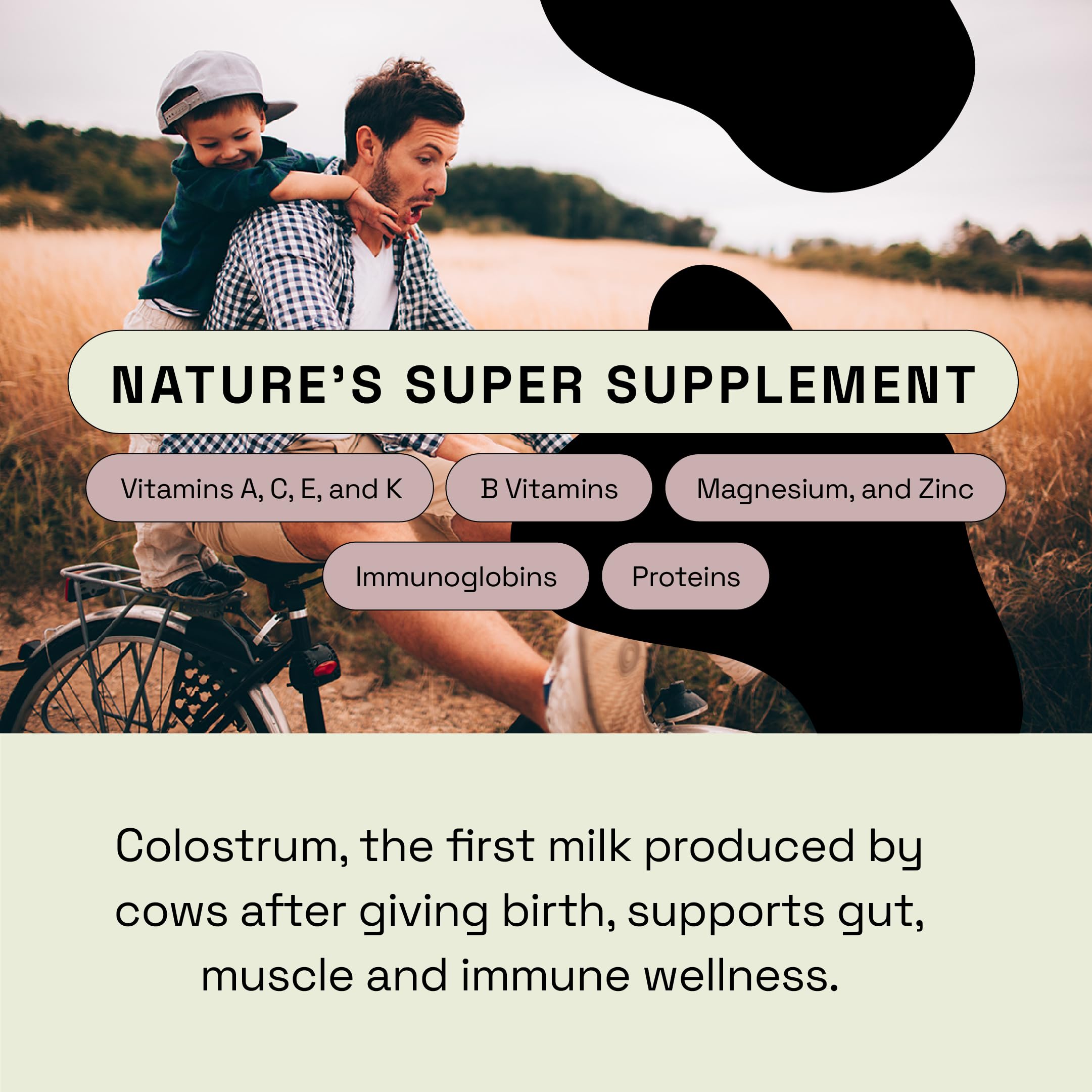 MOOVE colostrum supporting gut balance and digestion