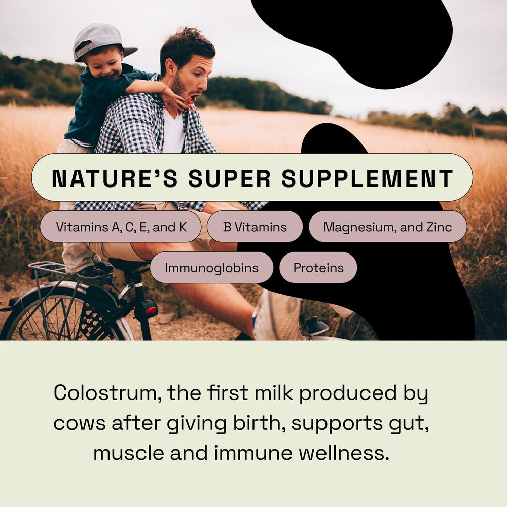 MOOVE colostrum supporting gut balance and digestion