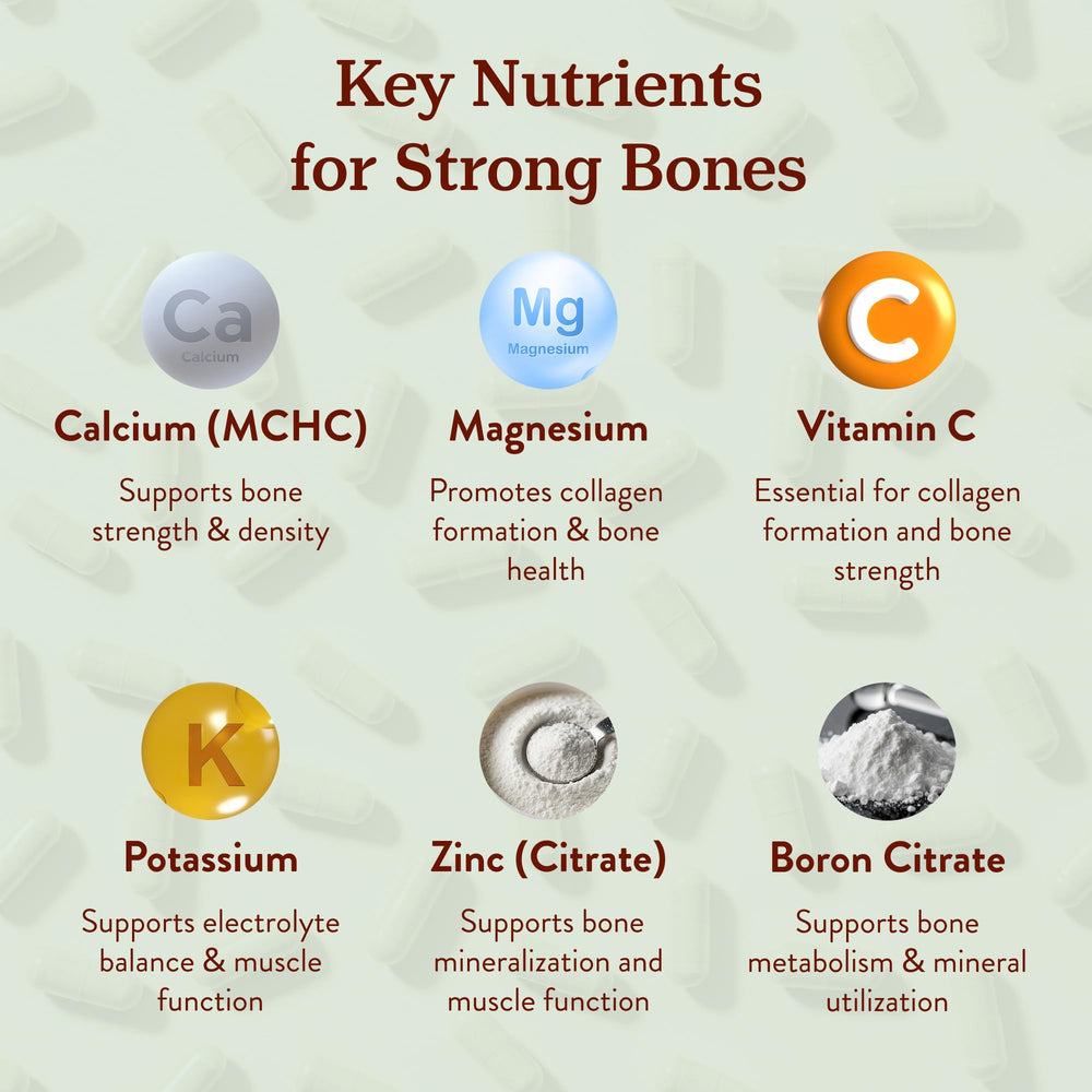 Serving size of four capsules daily on a white background