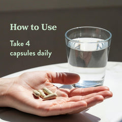 Healthy bones and joints concept with supplements