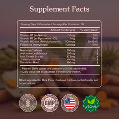 Milk thistle, turmeric, and dandelion root capsules on a neutral background