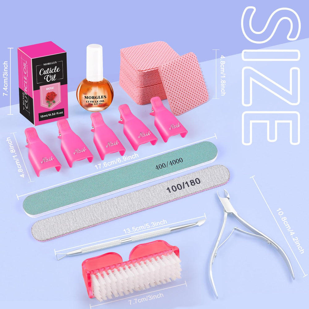 MORGLES nail brush cleans away dust for a clean finish.