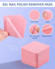MORGLES 300-pcs lint-free pads support clean, residue-free nail prep.