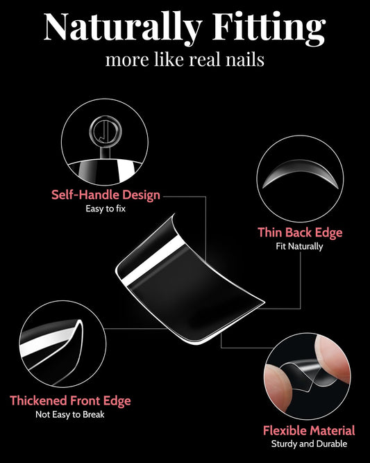 MORGLES nail tips with numbering 0-11 enable fast size selection