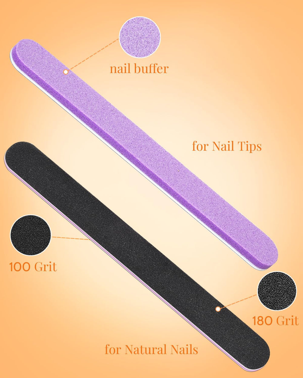 MORGLES prepolished edges create clean, professional-looking tips.