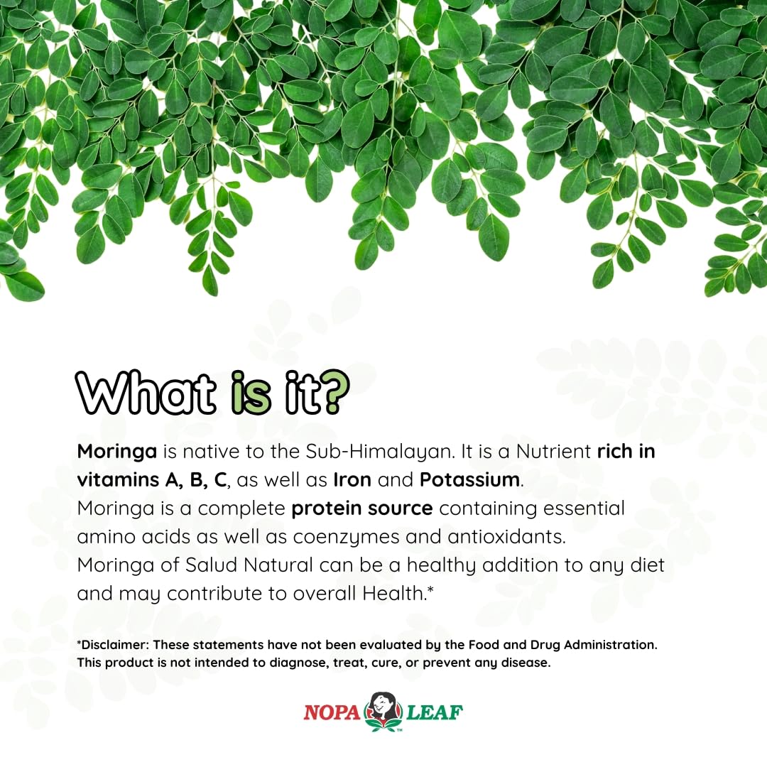 Packaging of Moringa Capsules dietary supplement