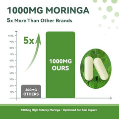 Moringa blend with turmeric and black pepper for absorption