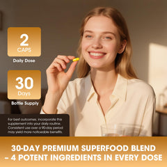 Clean vegan, non-GMO, gluten-free supplement packaging