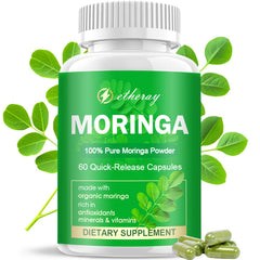 Moringa Capsules bottle showing 60 capsules