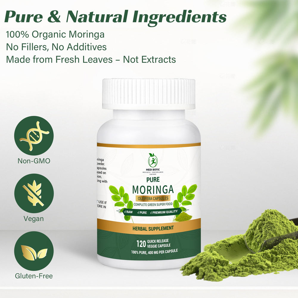Moringa capsules for energy boost