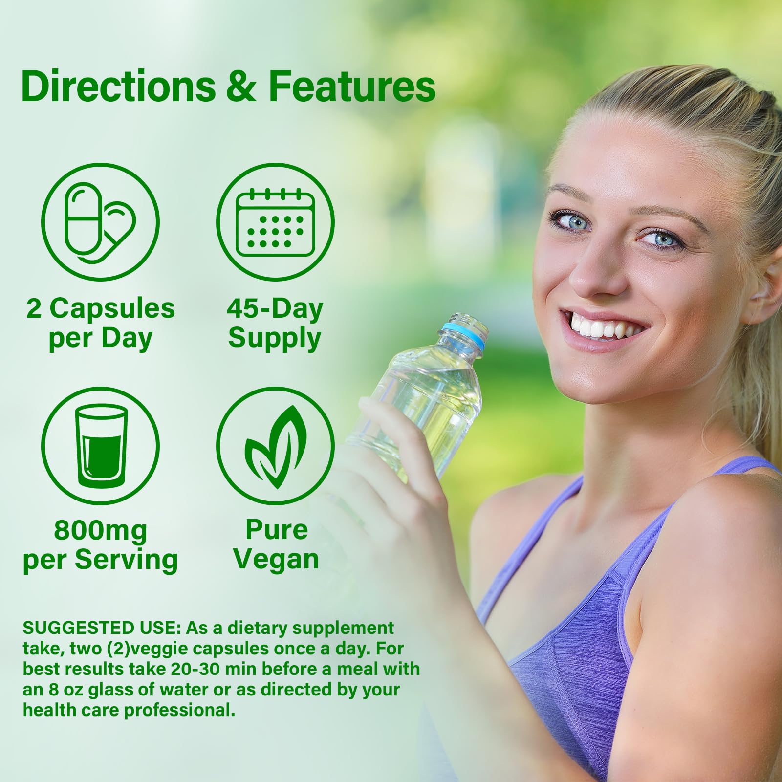 Moringa capsules supporting gut health