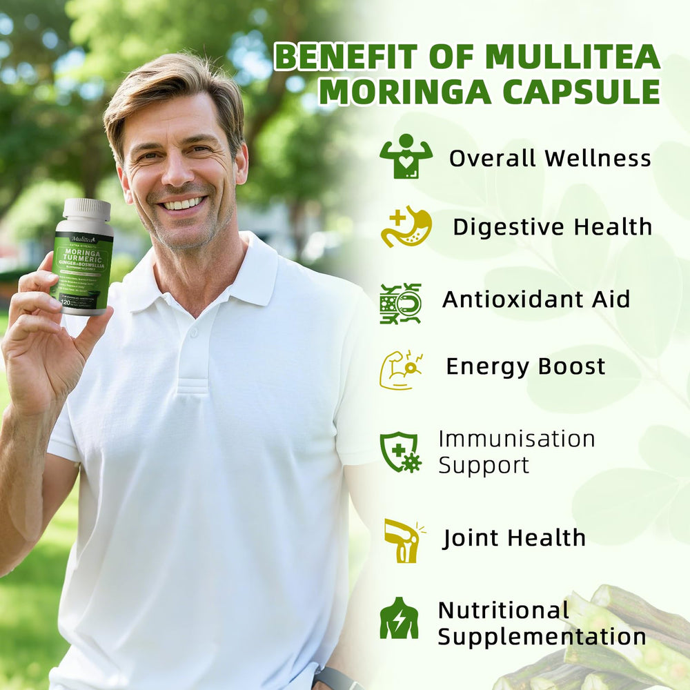 Immune support, skin and gut health with Moringa blend